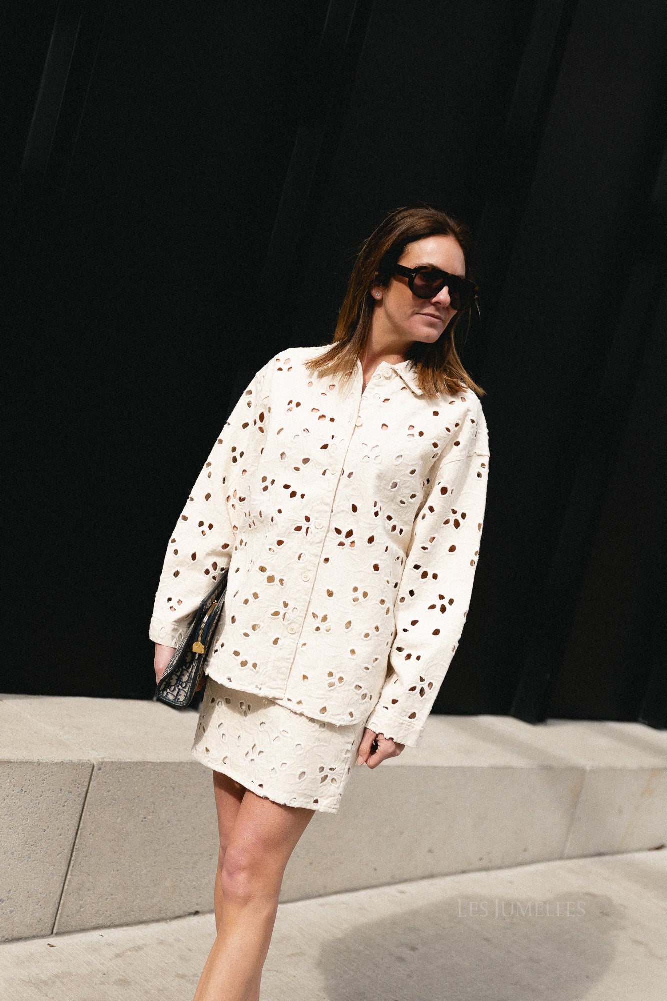 Anisha denim shirt natural beige