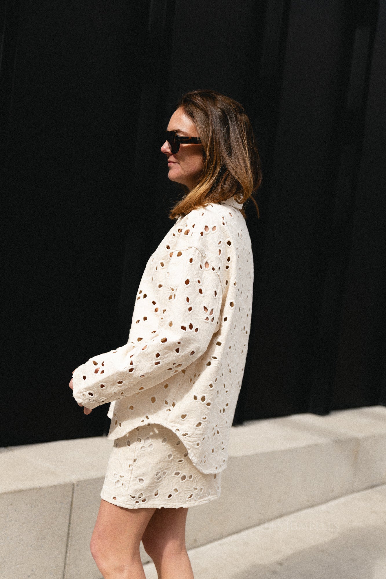 Anisha denim shirt natural beige