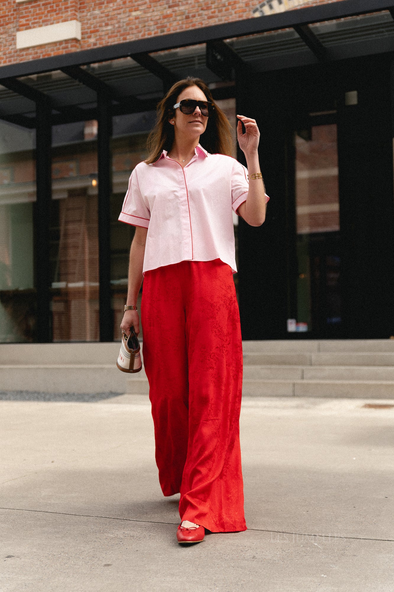 Rosie pants poppy red