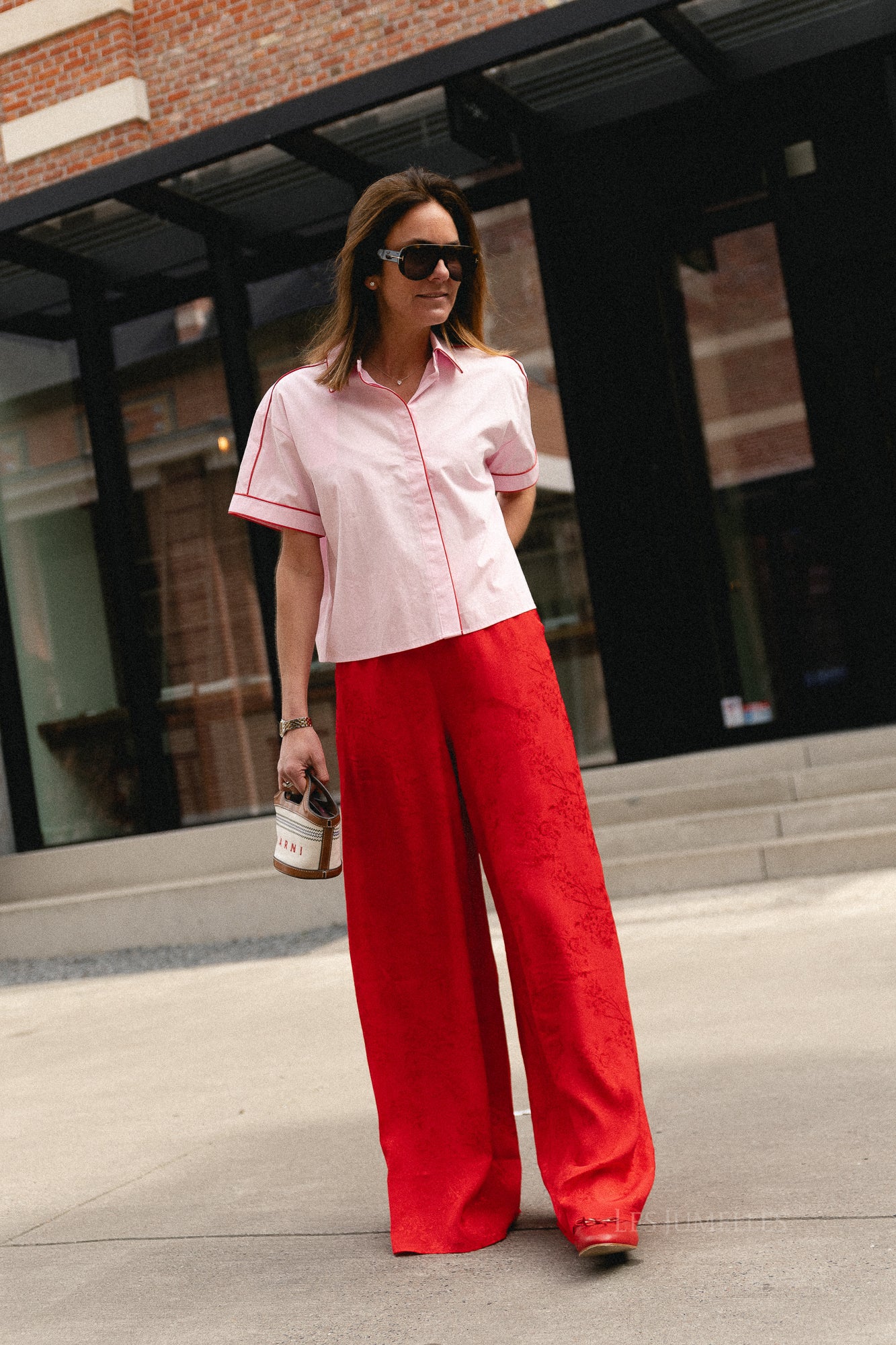 Rosie pants poppy red