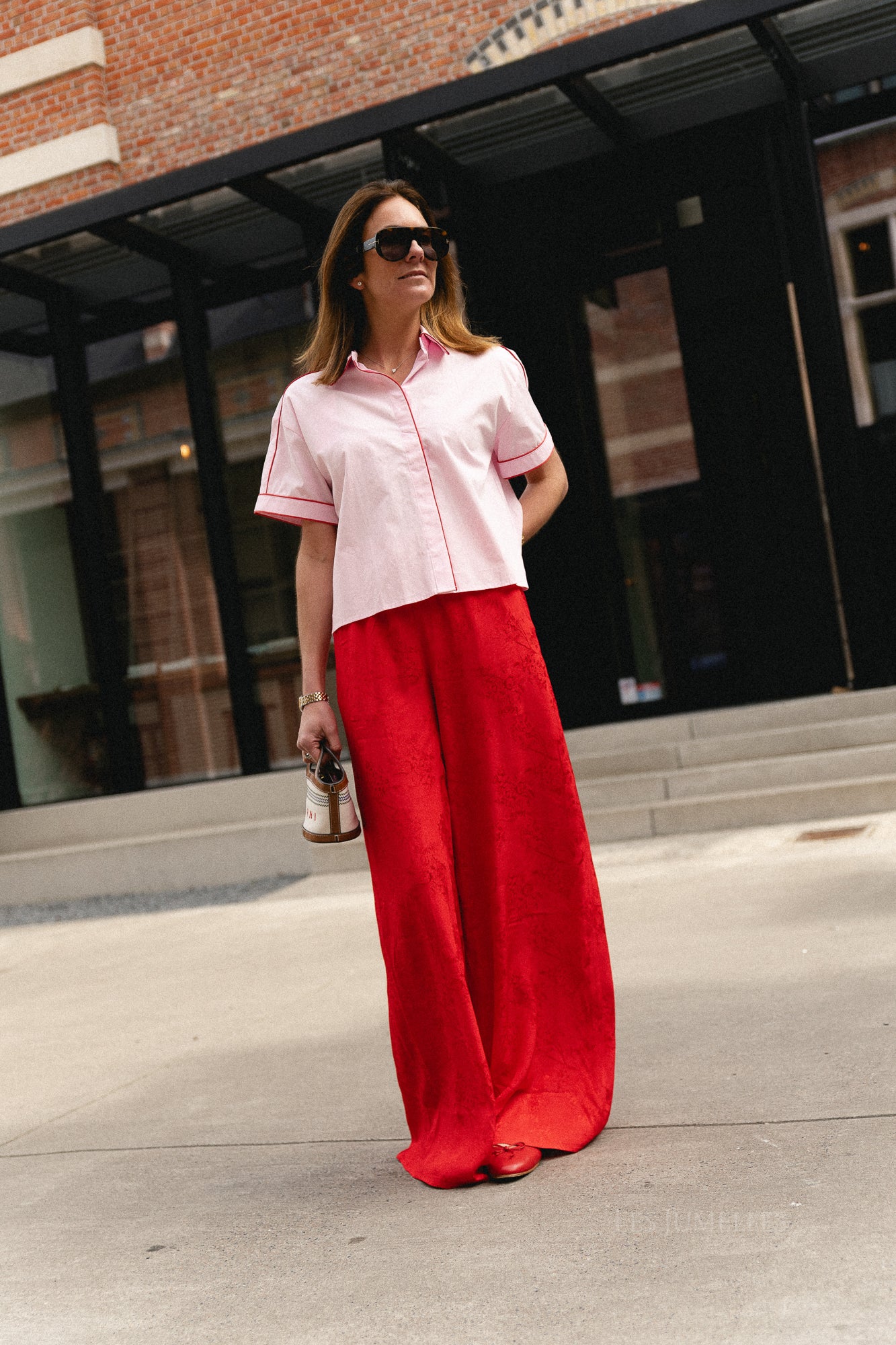 Rosie pants poppy red