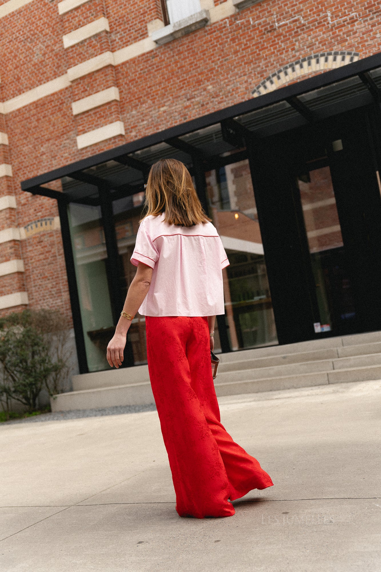 Rosie pants poppy red