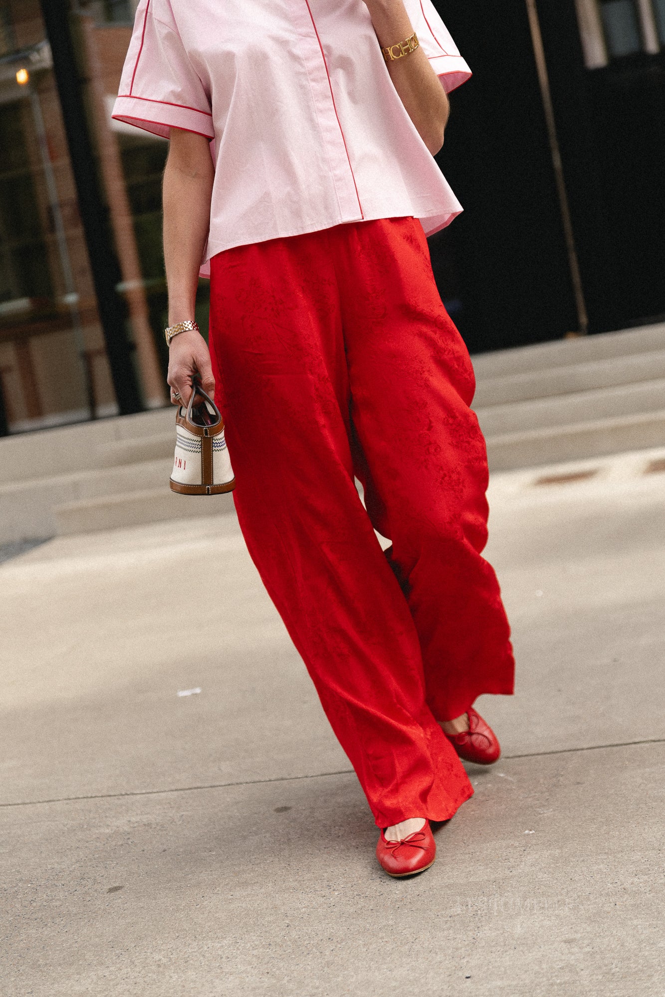 Rosie pants poppy red