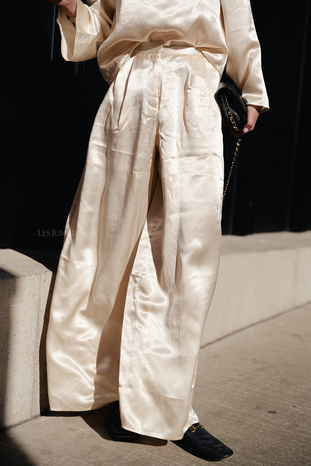 SLFSelene HW wide pant birch