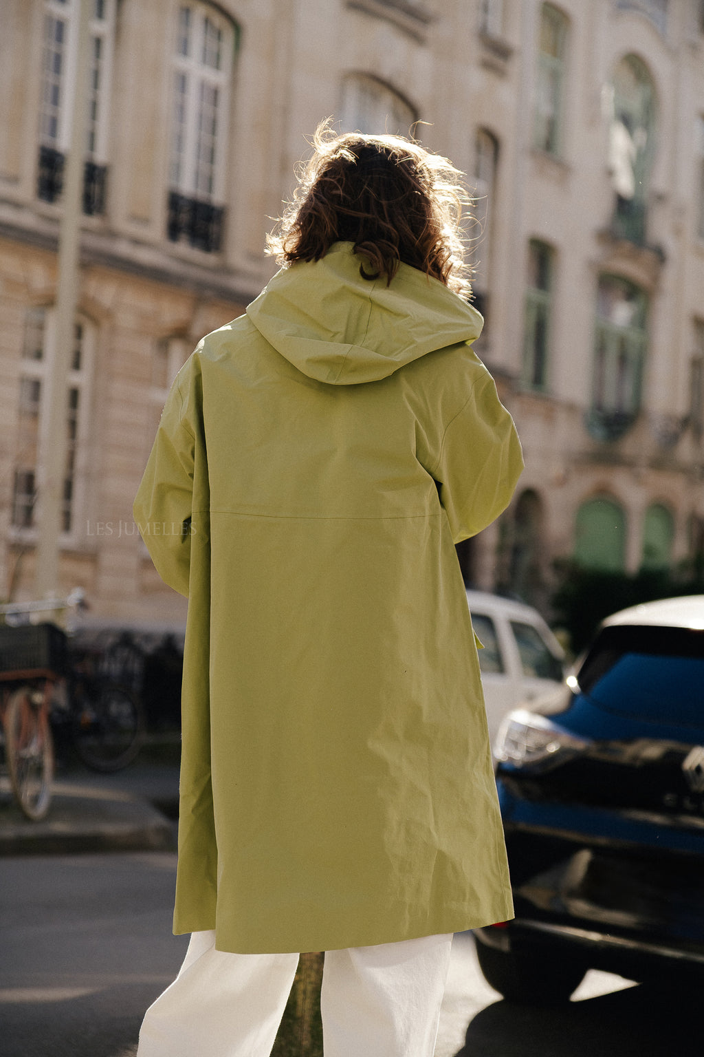 OBJJive wide raincoat mosstone