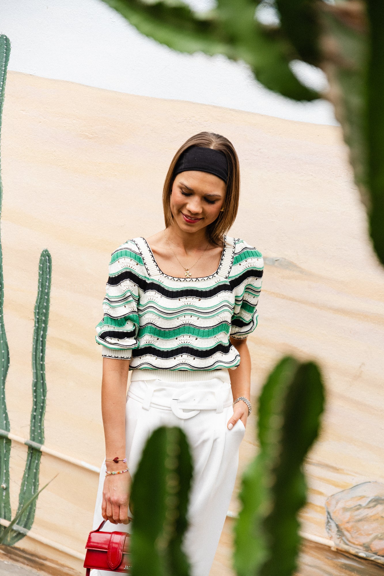 Patrici knitted jumper green