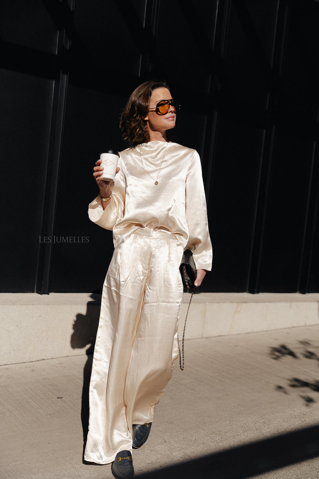 SLFSelene HW wide pant birch
