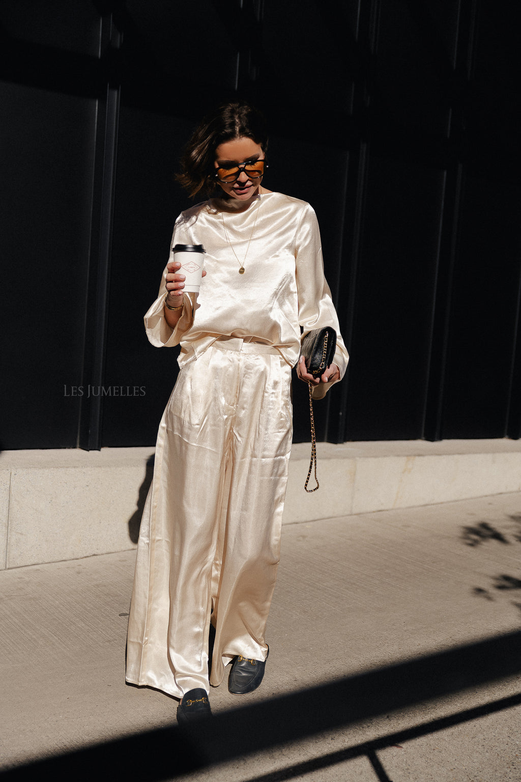 SLFSelene HW wide pant birch