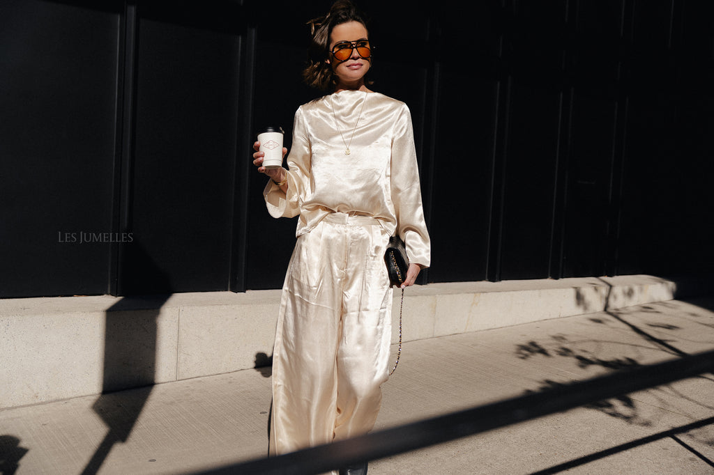 SLFSelene HW wide pant birch