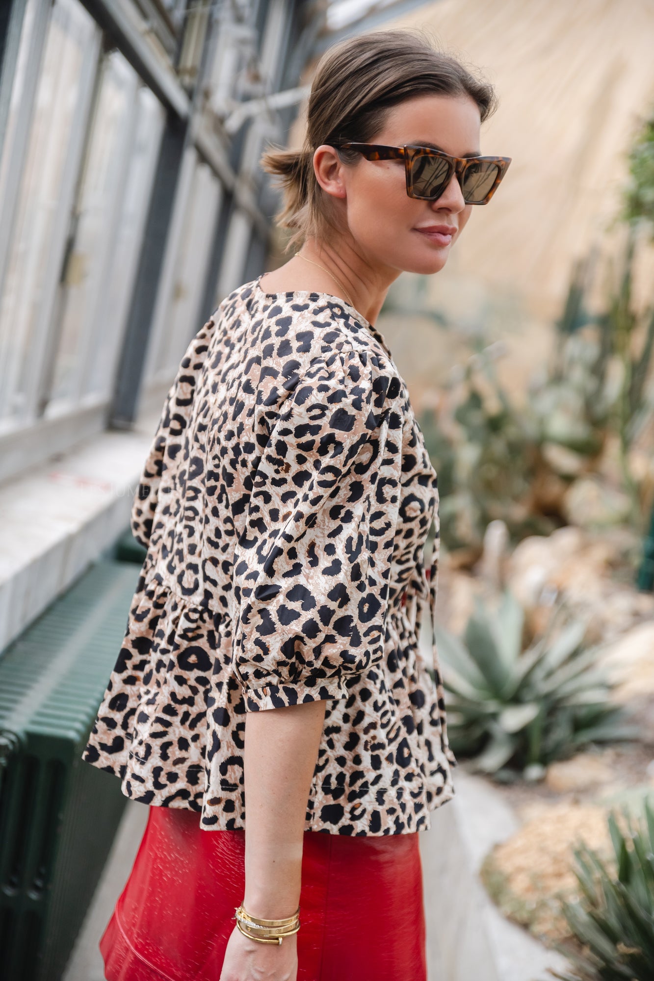 Noémie blouse leopard