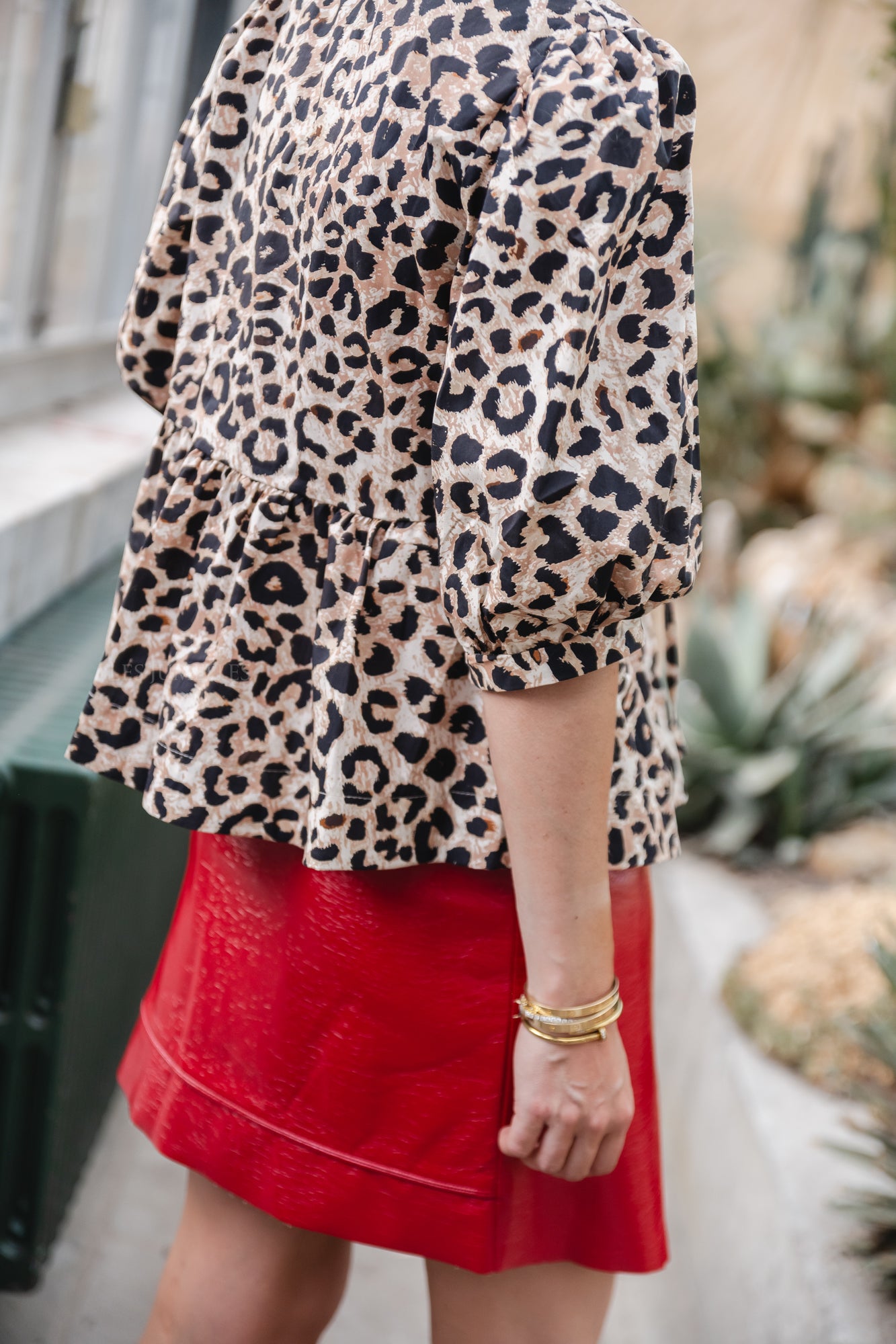 Noémie blouse luipaard