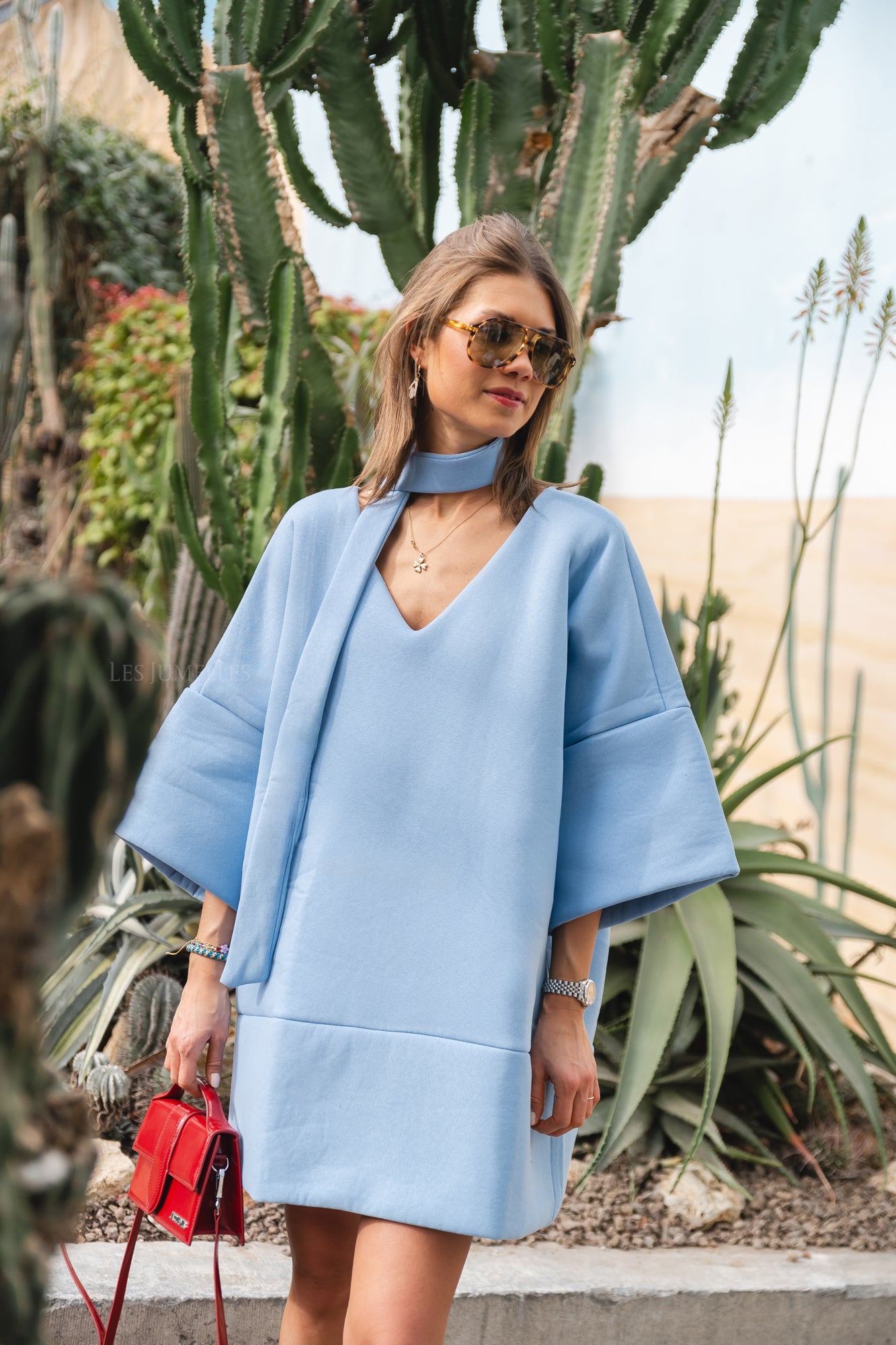 Light blue 2024 sweater dress