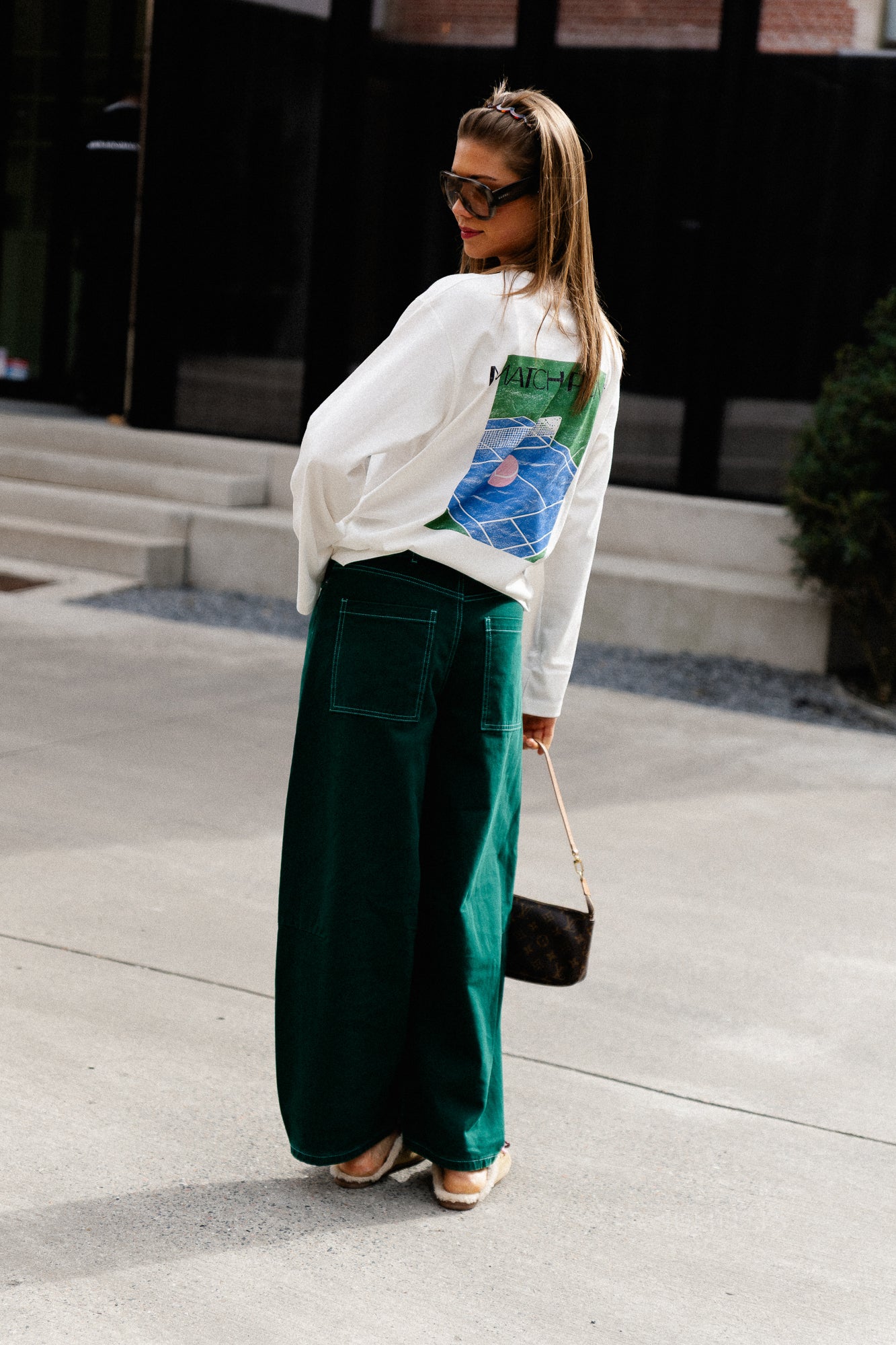 Verlee longsleeve tennis print