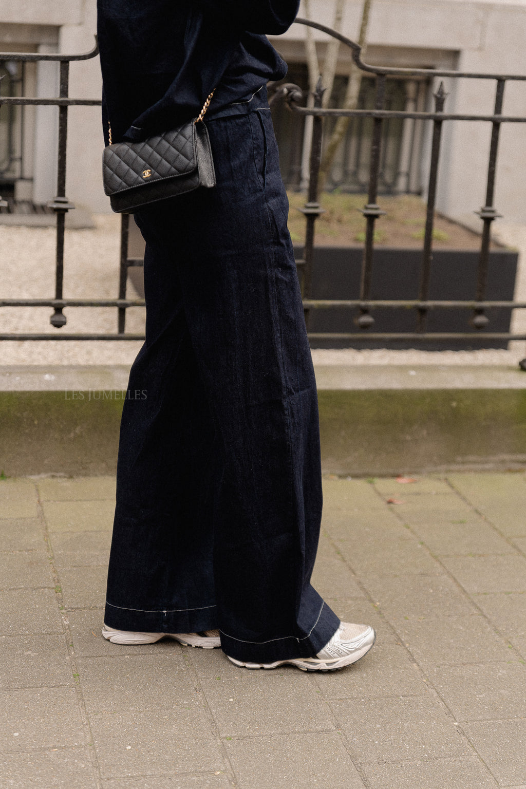 Blake wide pants denim blue