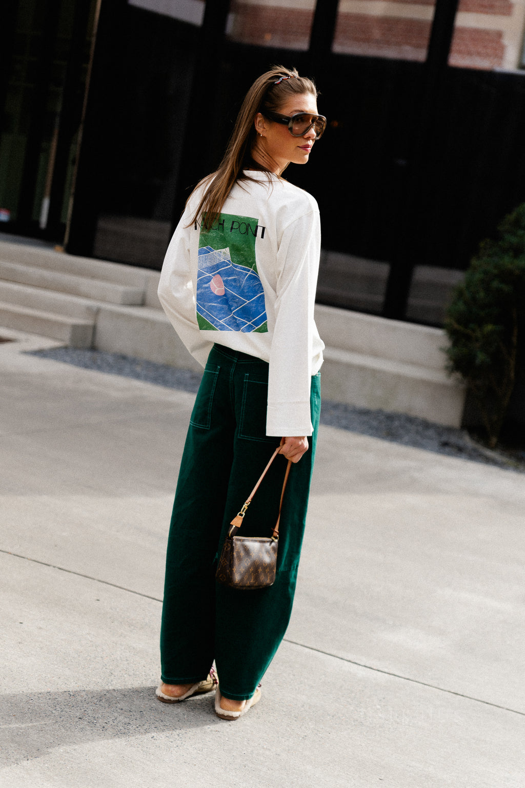 Verlee longsleeve tennis print