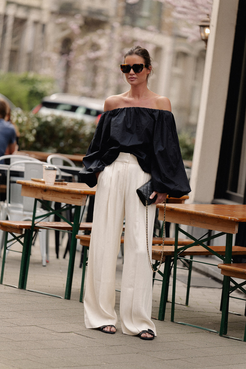 Vail viscose twill pants winter white