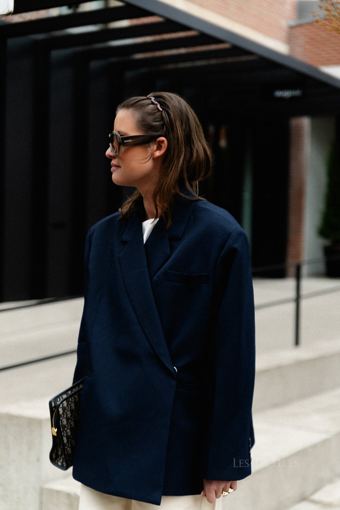 Chloe Oversize-Blazer in Mitternachtsblau