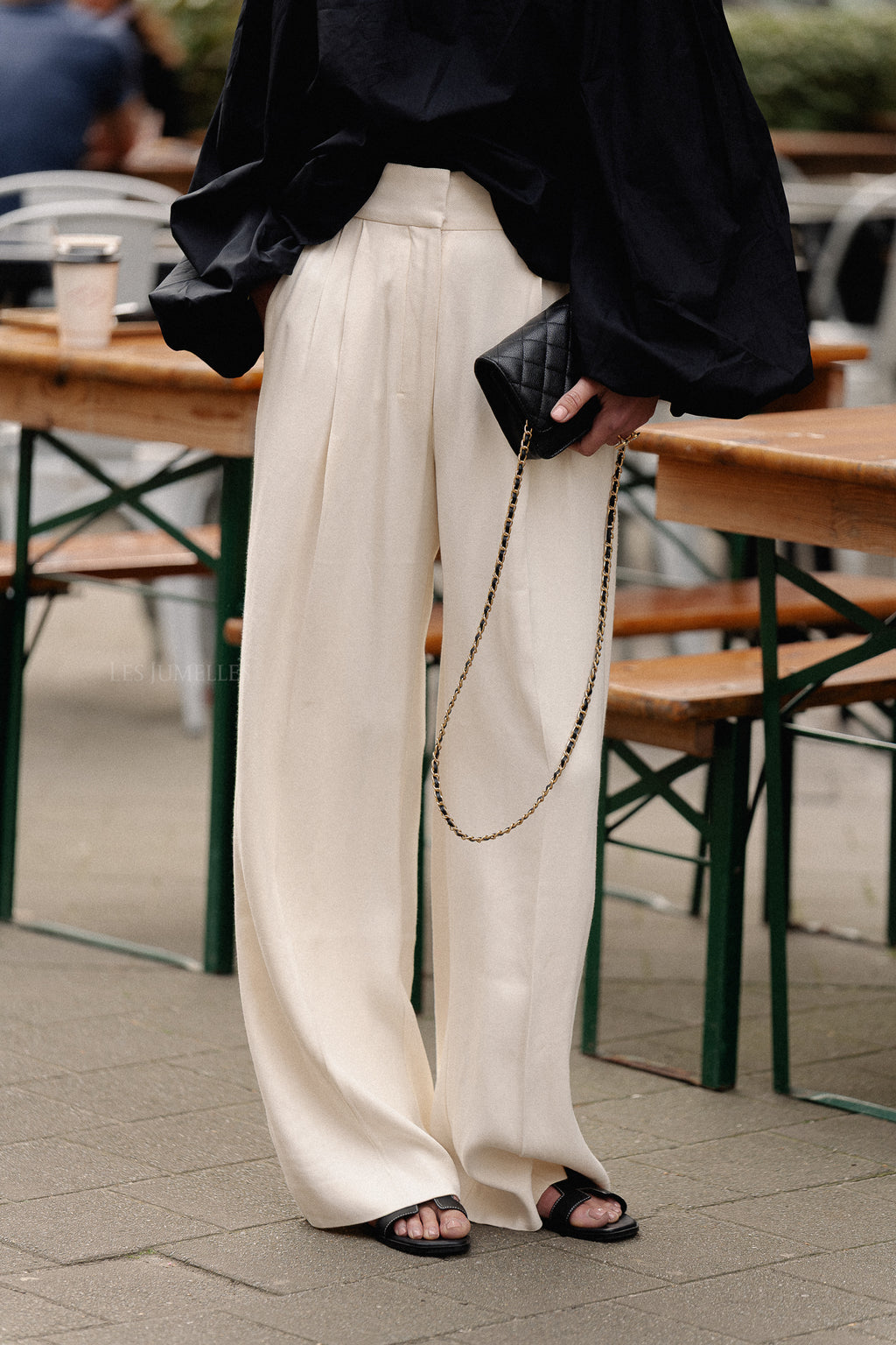 Vail viscose twill pants winter white
