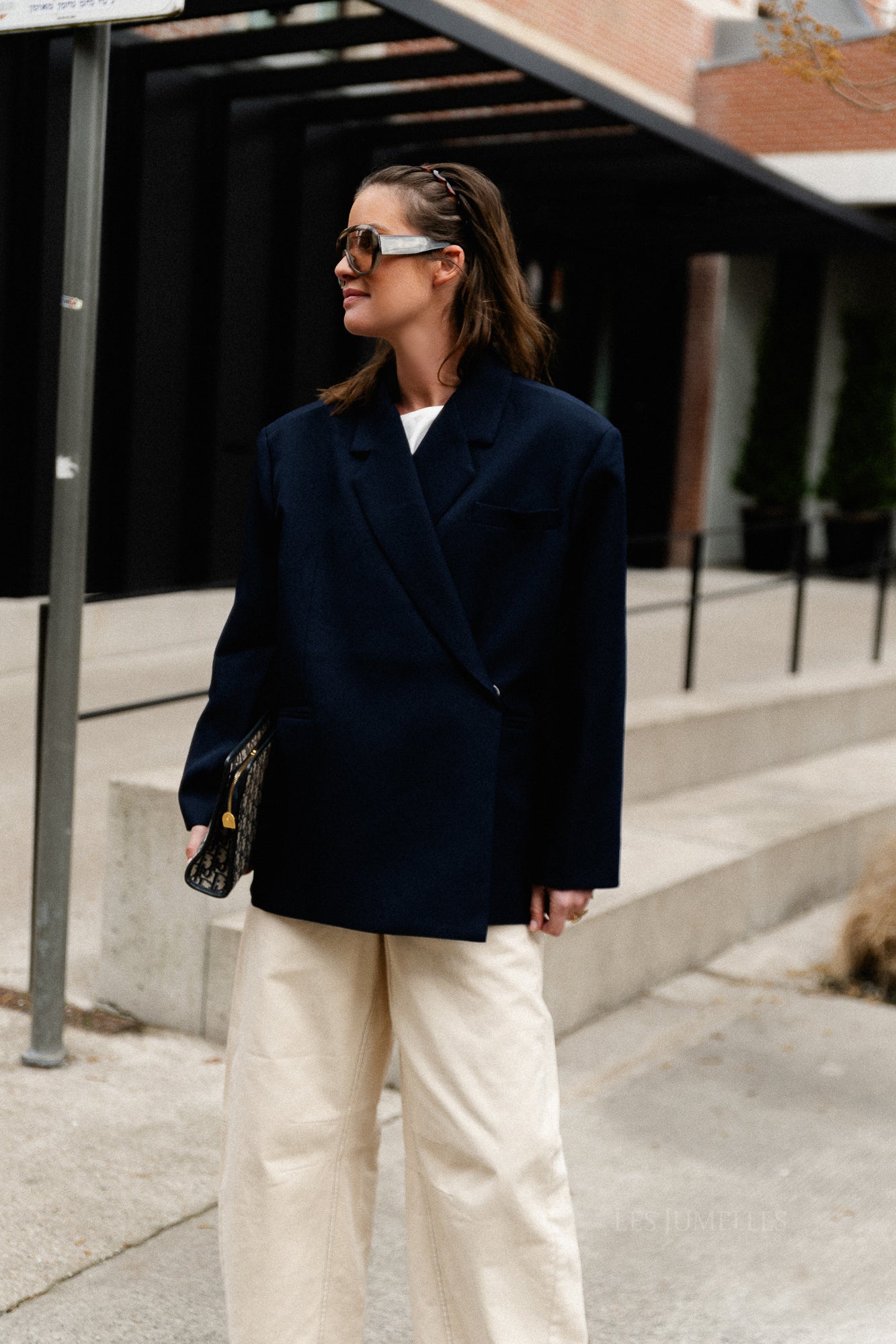 Chloe Oversize-Blazer in Mitternachtsblau