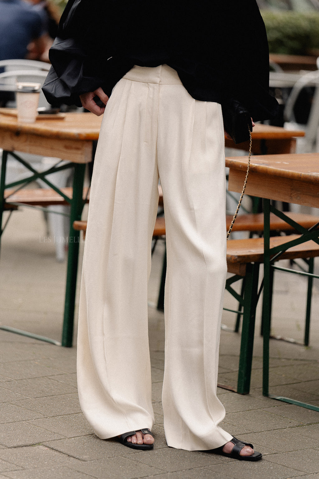 Vail viscose twill pants winter white