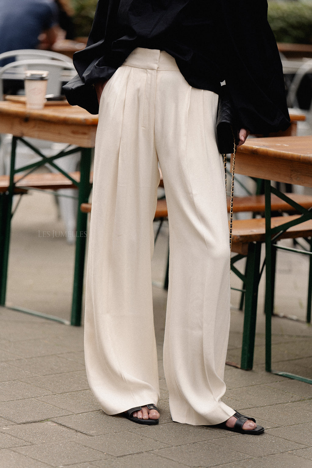 Vail viscose twill pants winter white