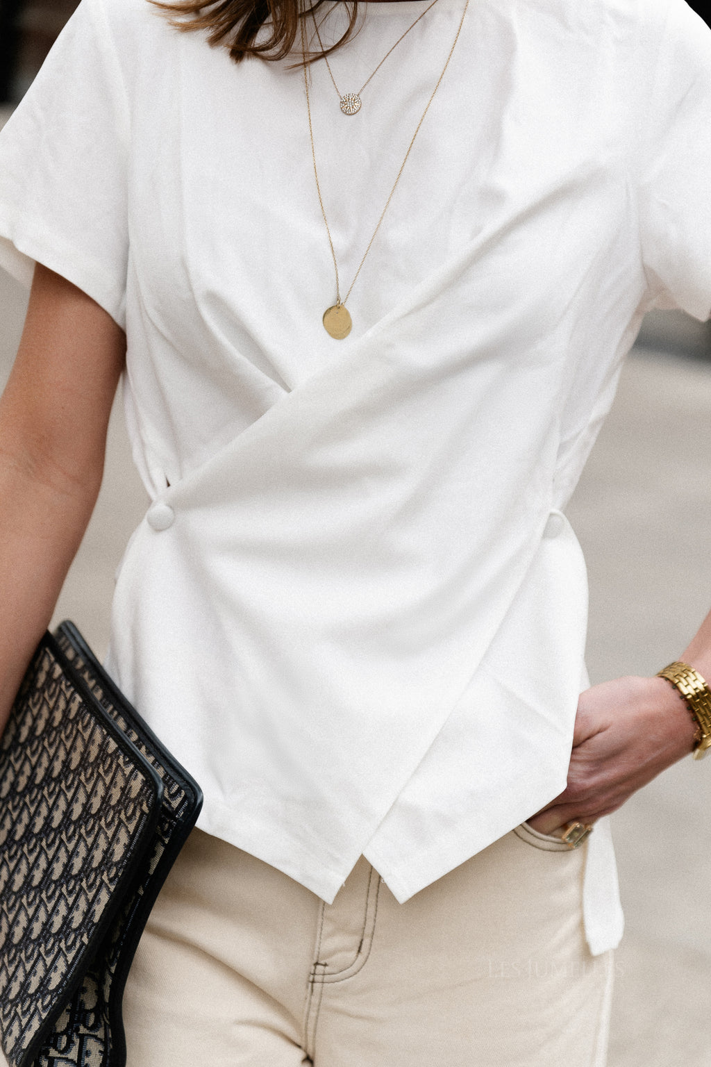 Daphne SS blouse off-white