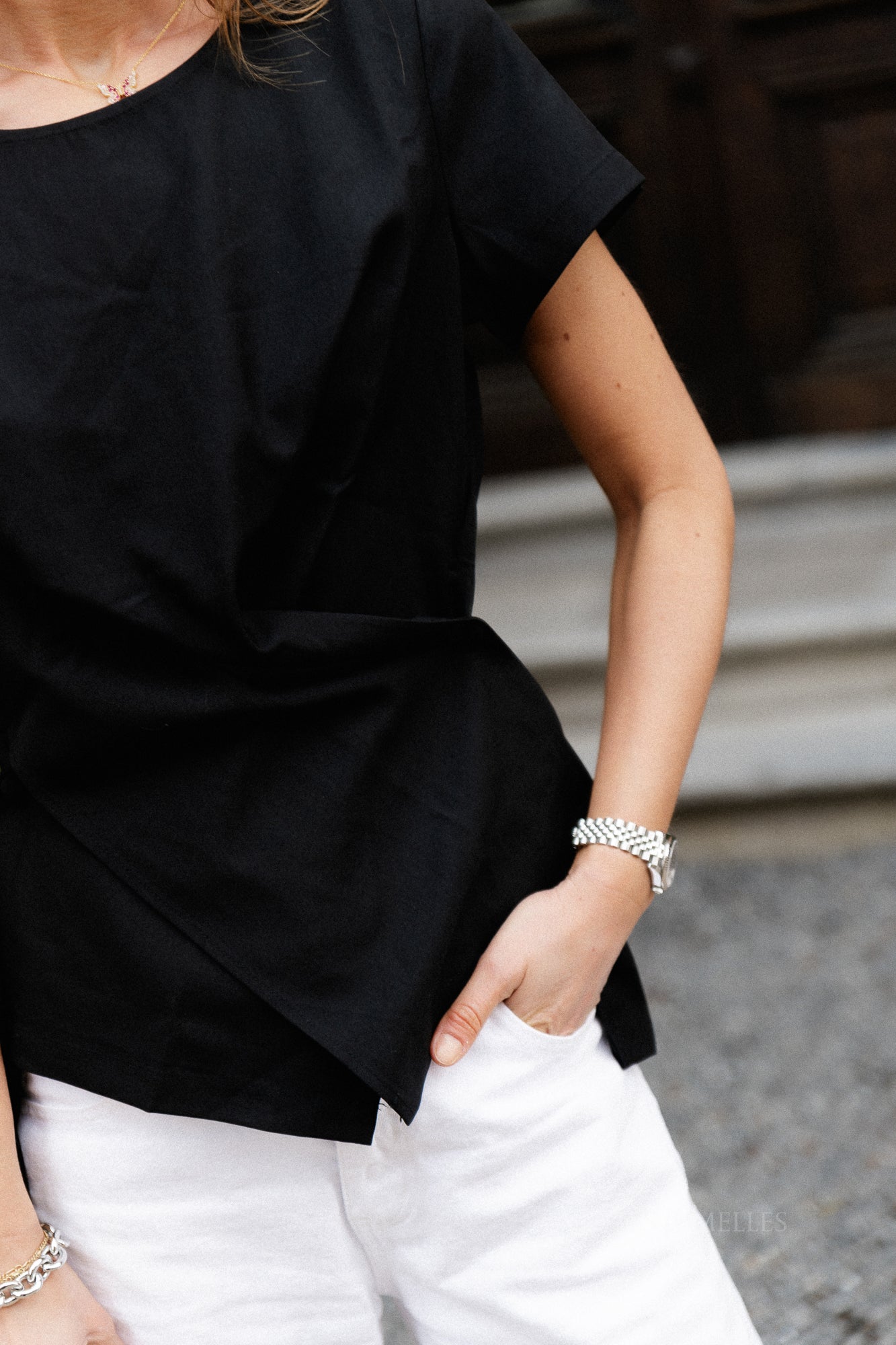 Daphne SS blouse black