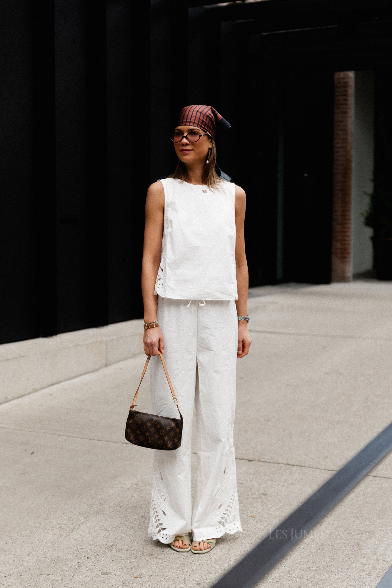 OBJMadia MW wide pant cloud dancer