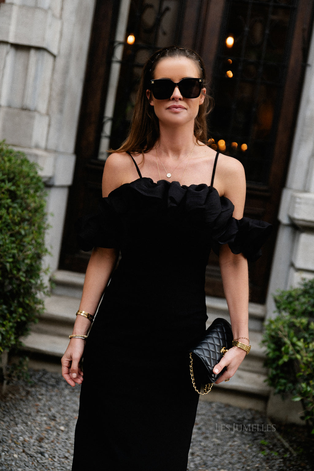 OBJEya Tanita long dress black