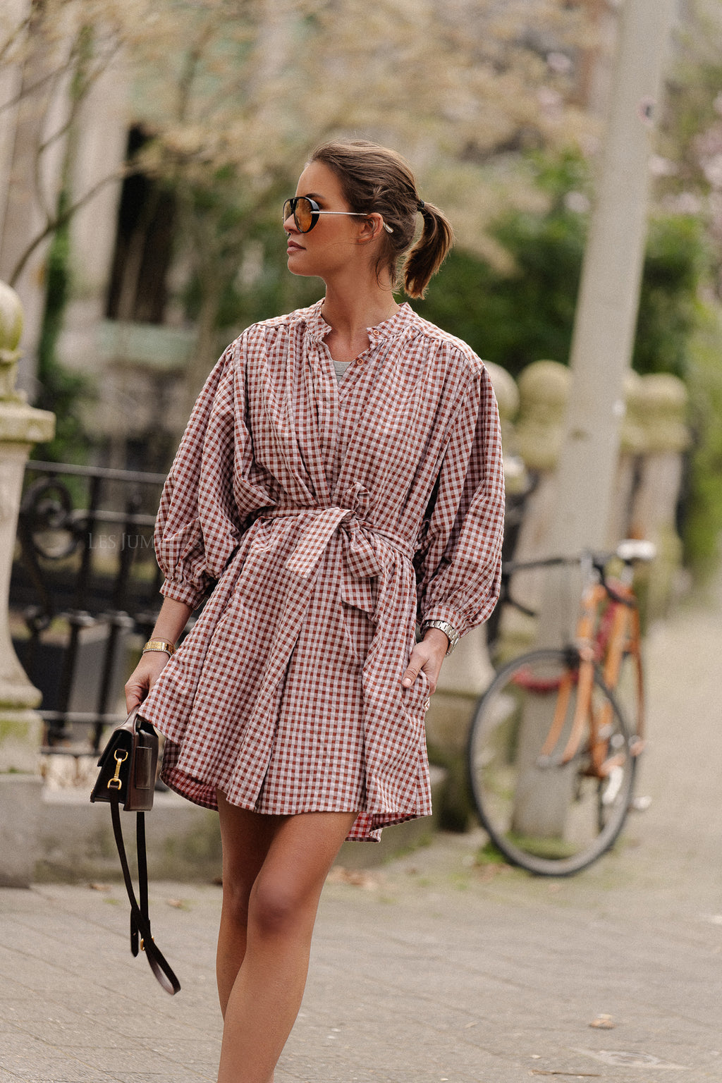 Kate Vichy Kleid marsala/lila
