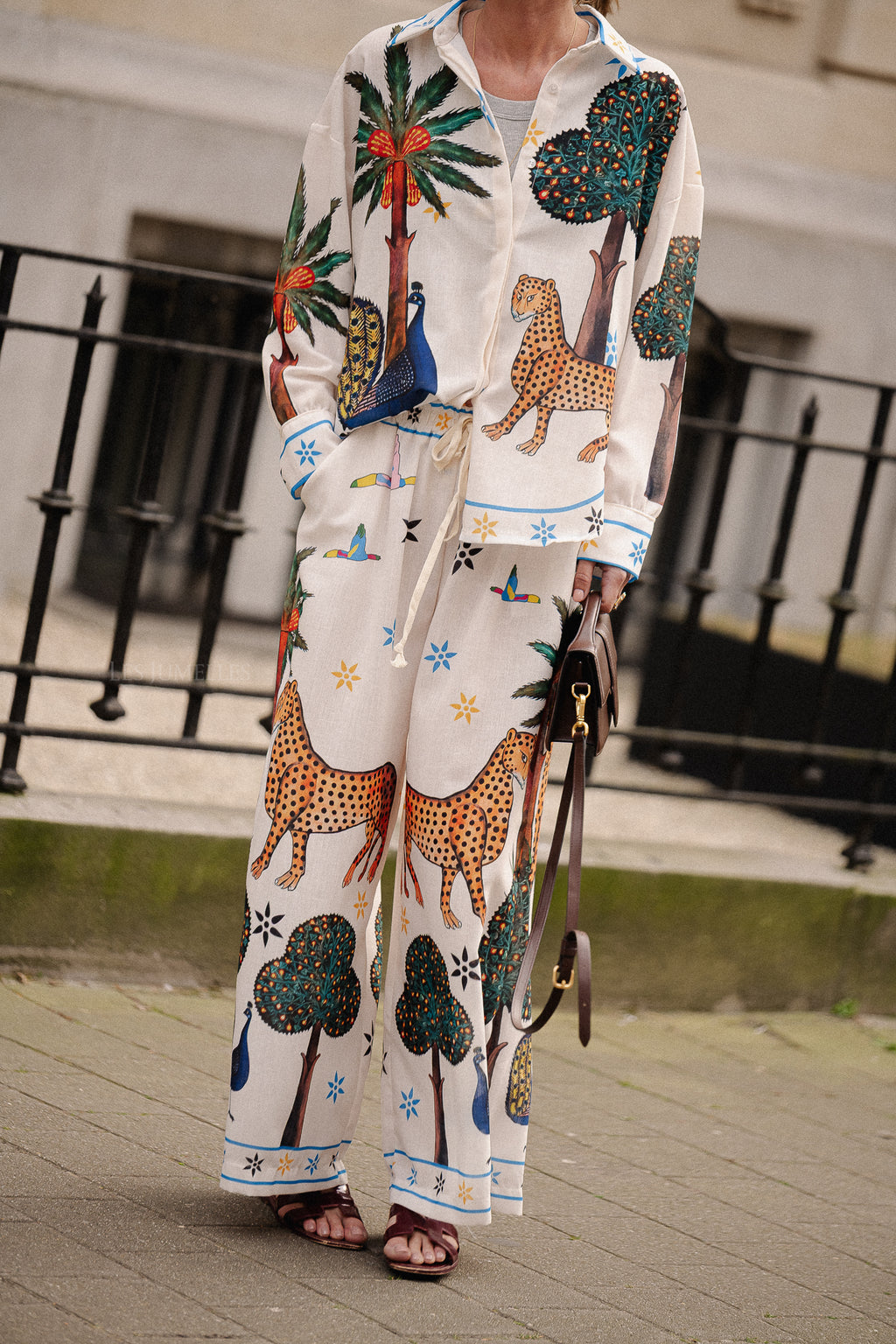 Jungle long sleeve shirt multicolor