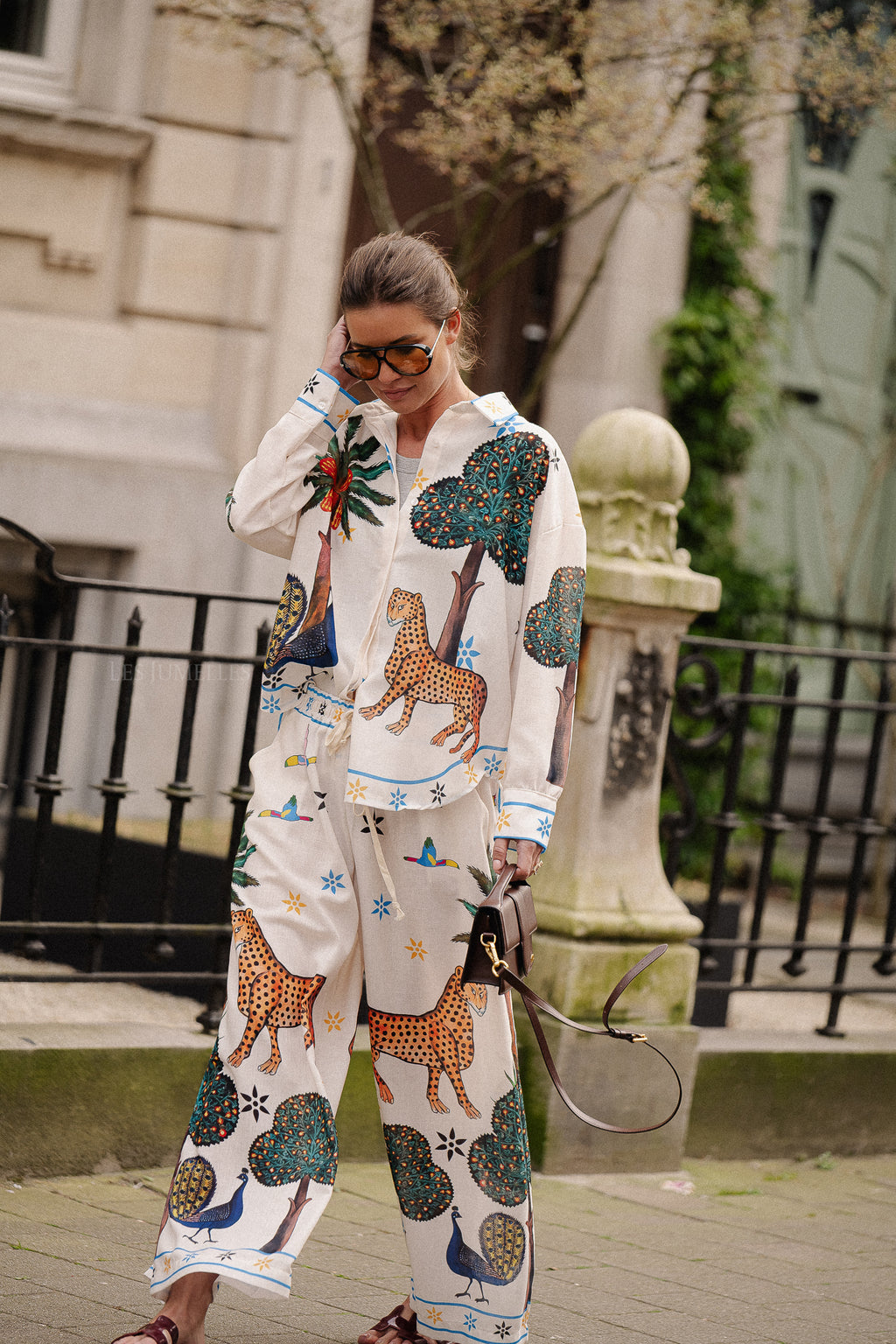Jungle long sleeve shirt multicolor