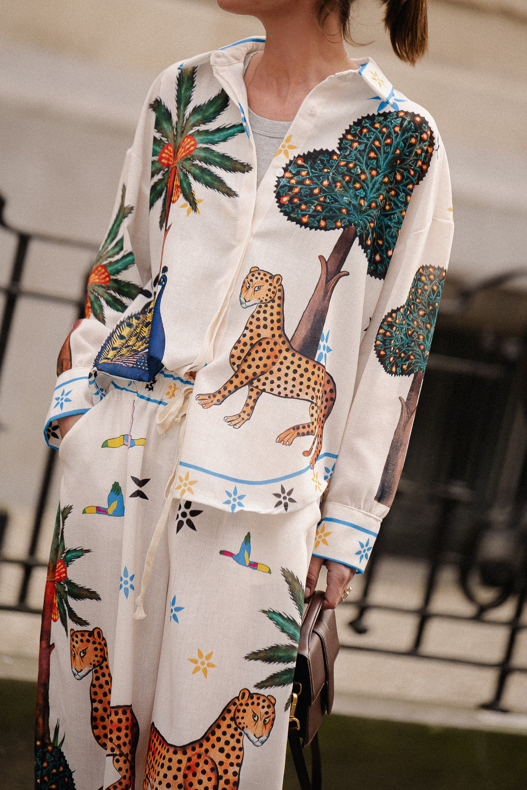 Jungle long sleeve shirt multicolor