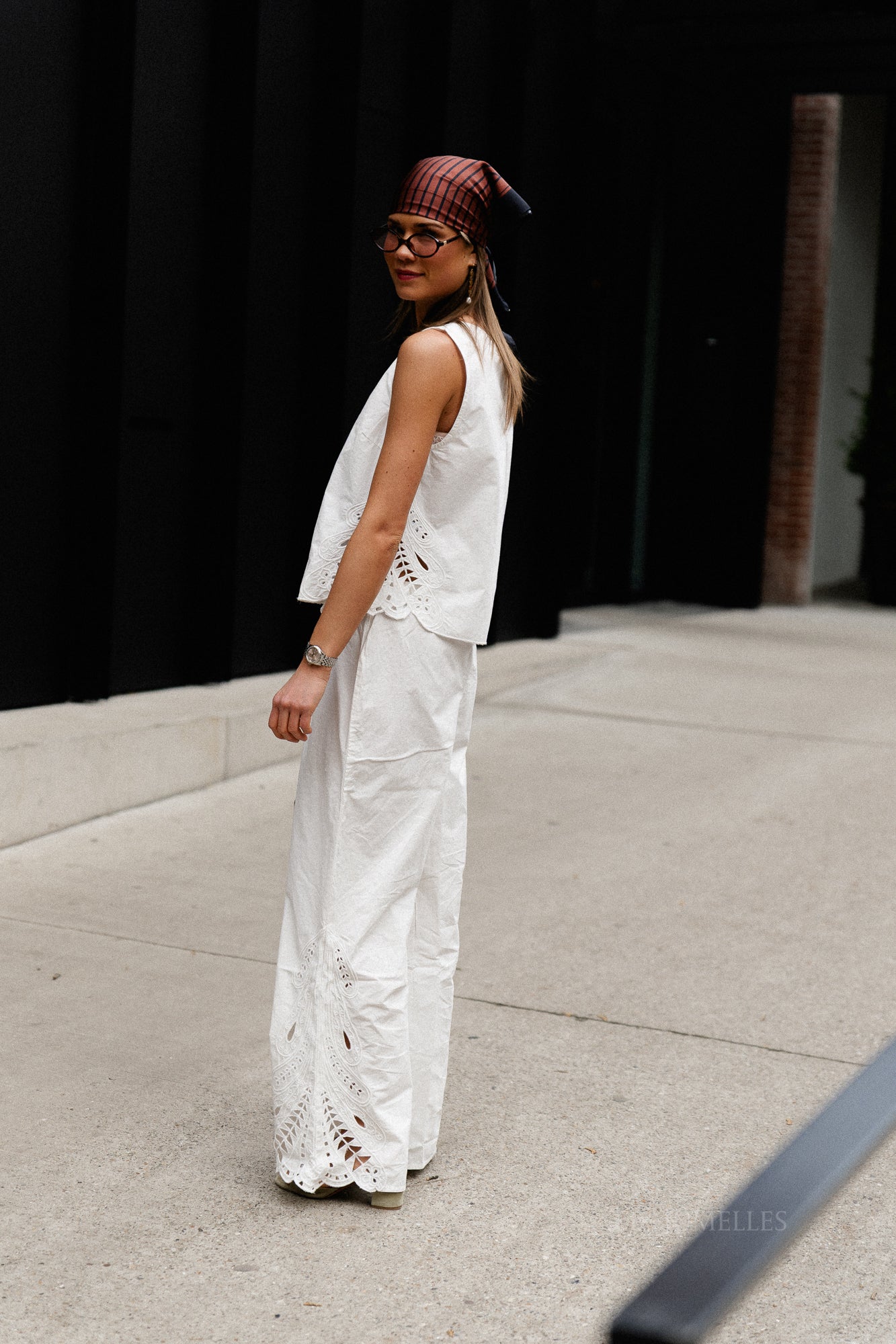 OBJMadia MW wide pant cloud dancer