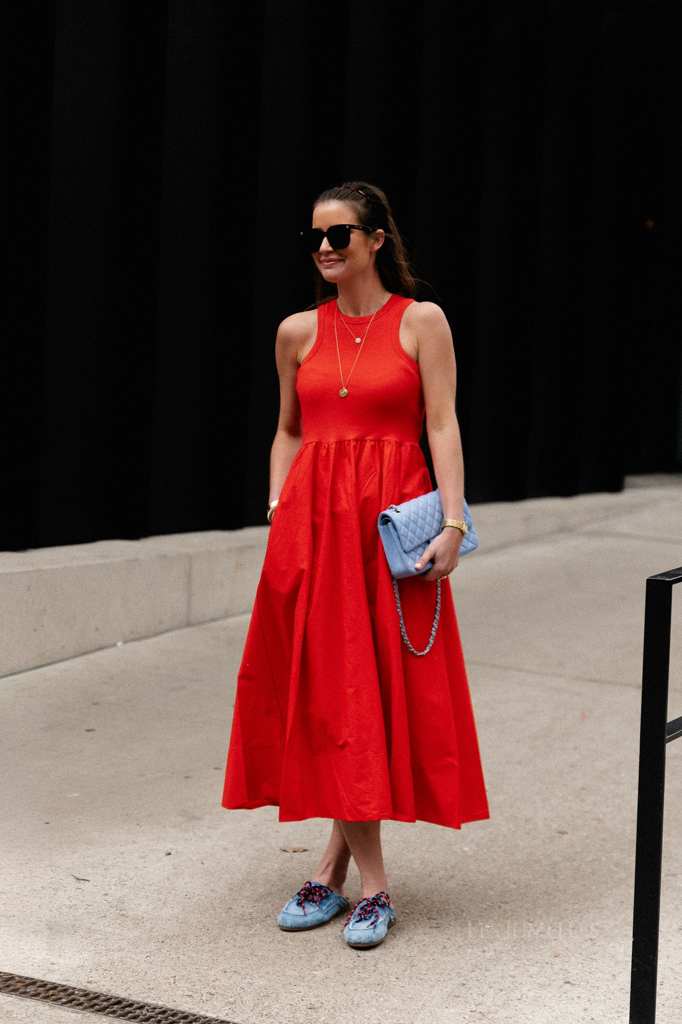 YASMiri SL long dress fiery red