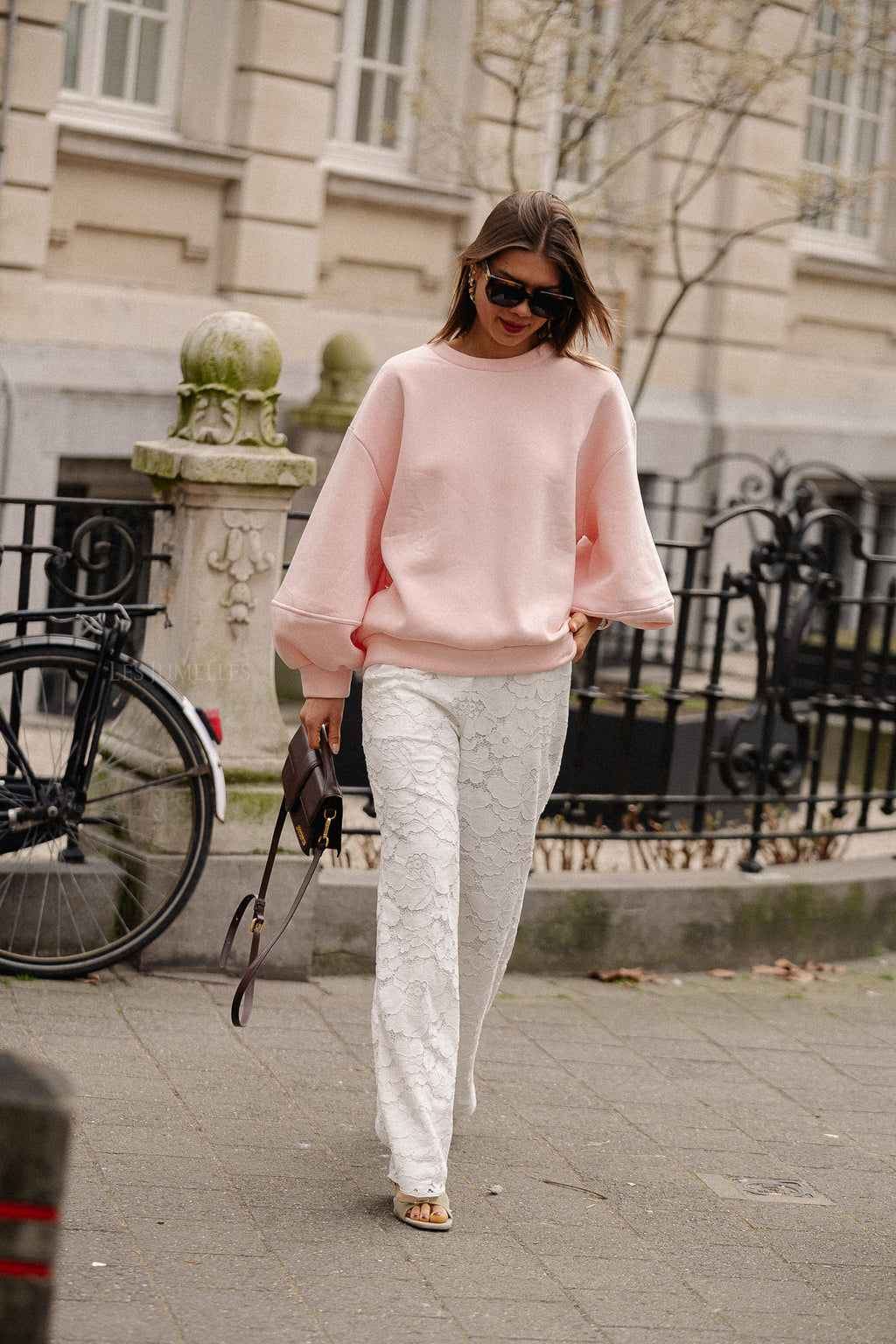 Pantalon en dentelle Viceren HW Cloud Dancer