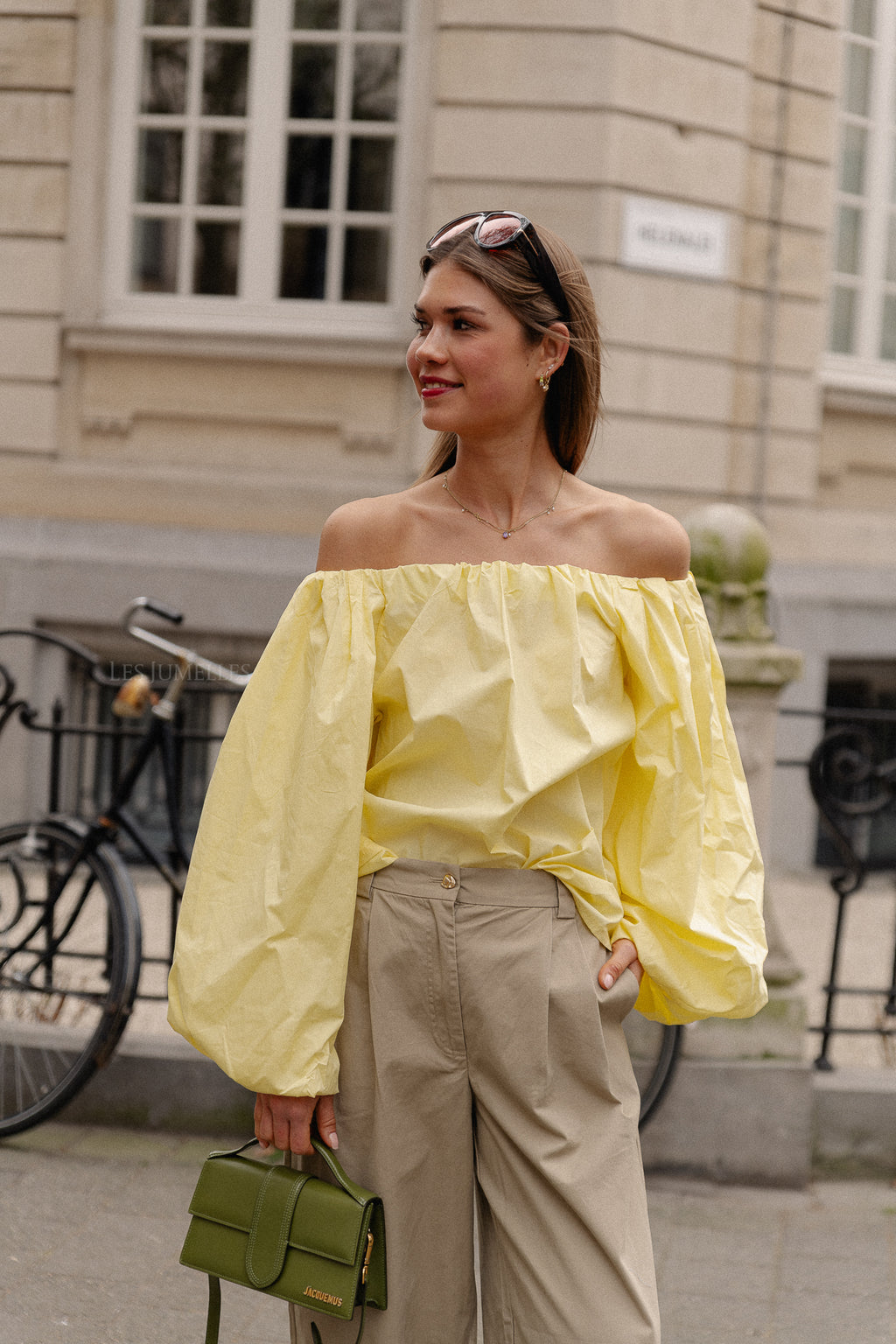 Fran off shoulder blouse yellow