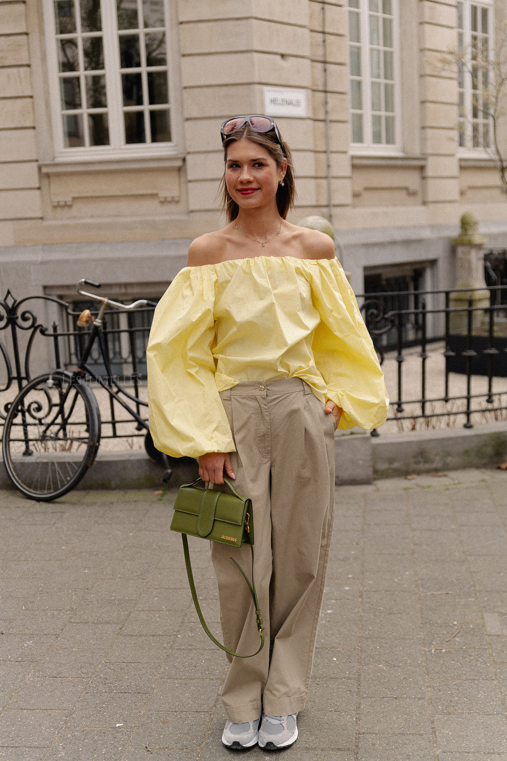 Fran off shoulder blouse yellow