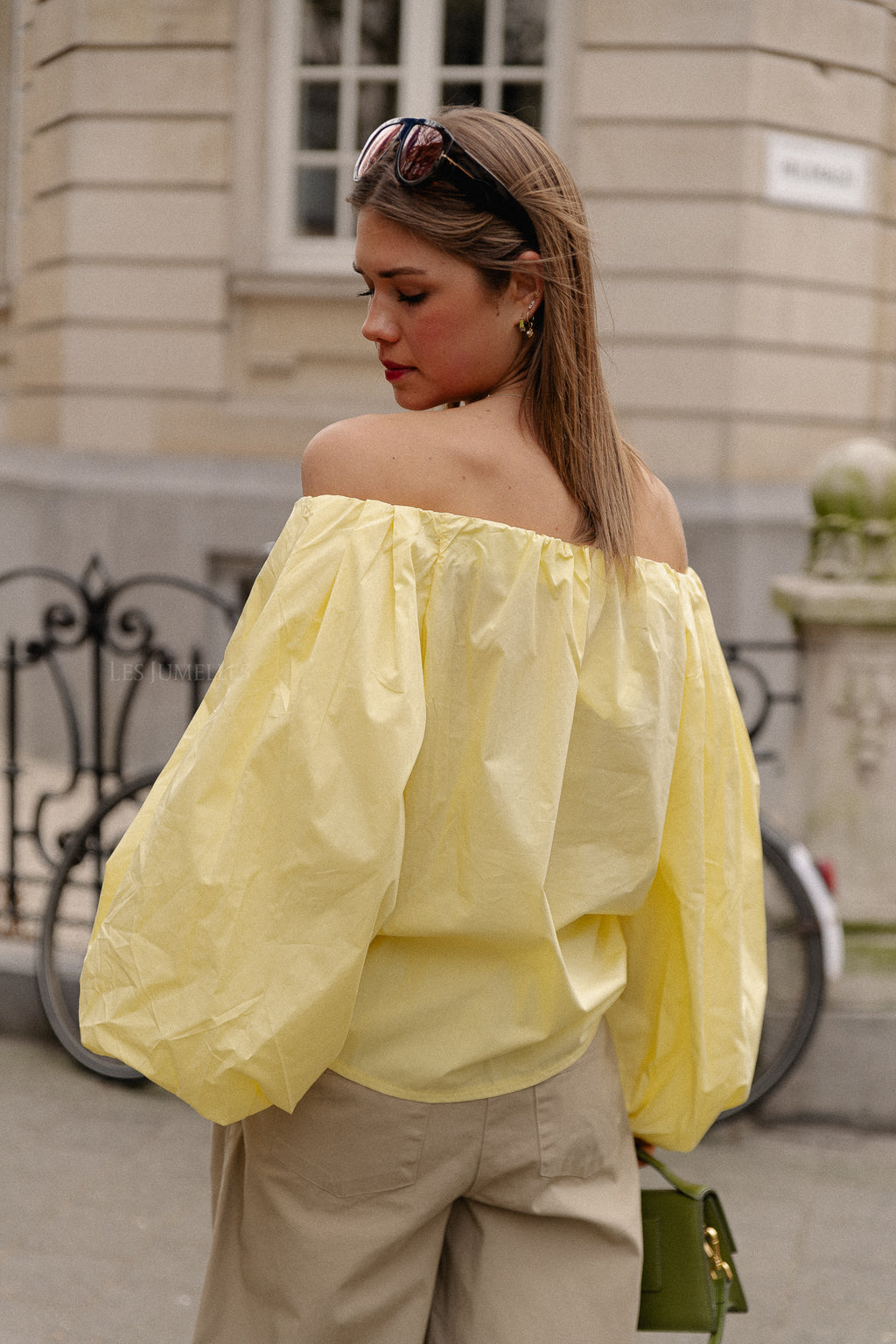Fran off shoulder blouse yellow