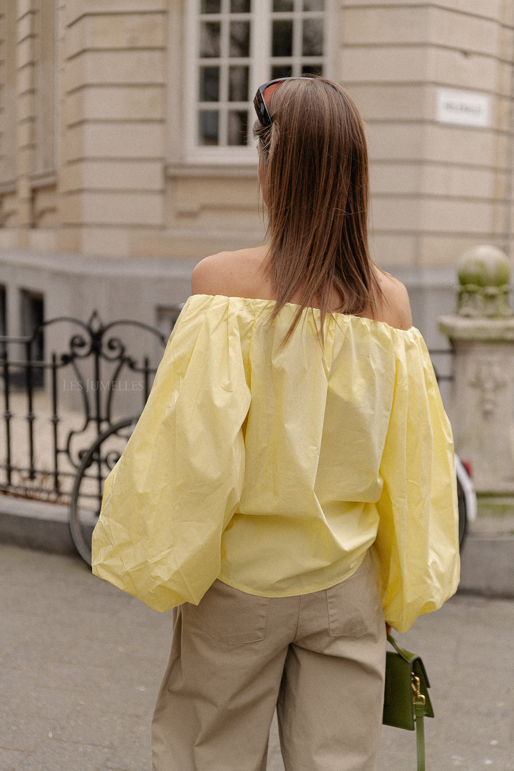 Fran off shoulder blouse yellow