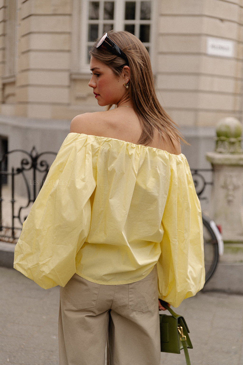 Fran off shoulder blouse yellow