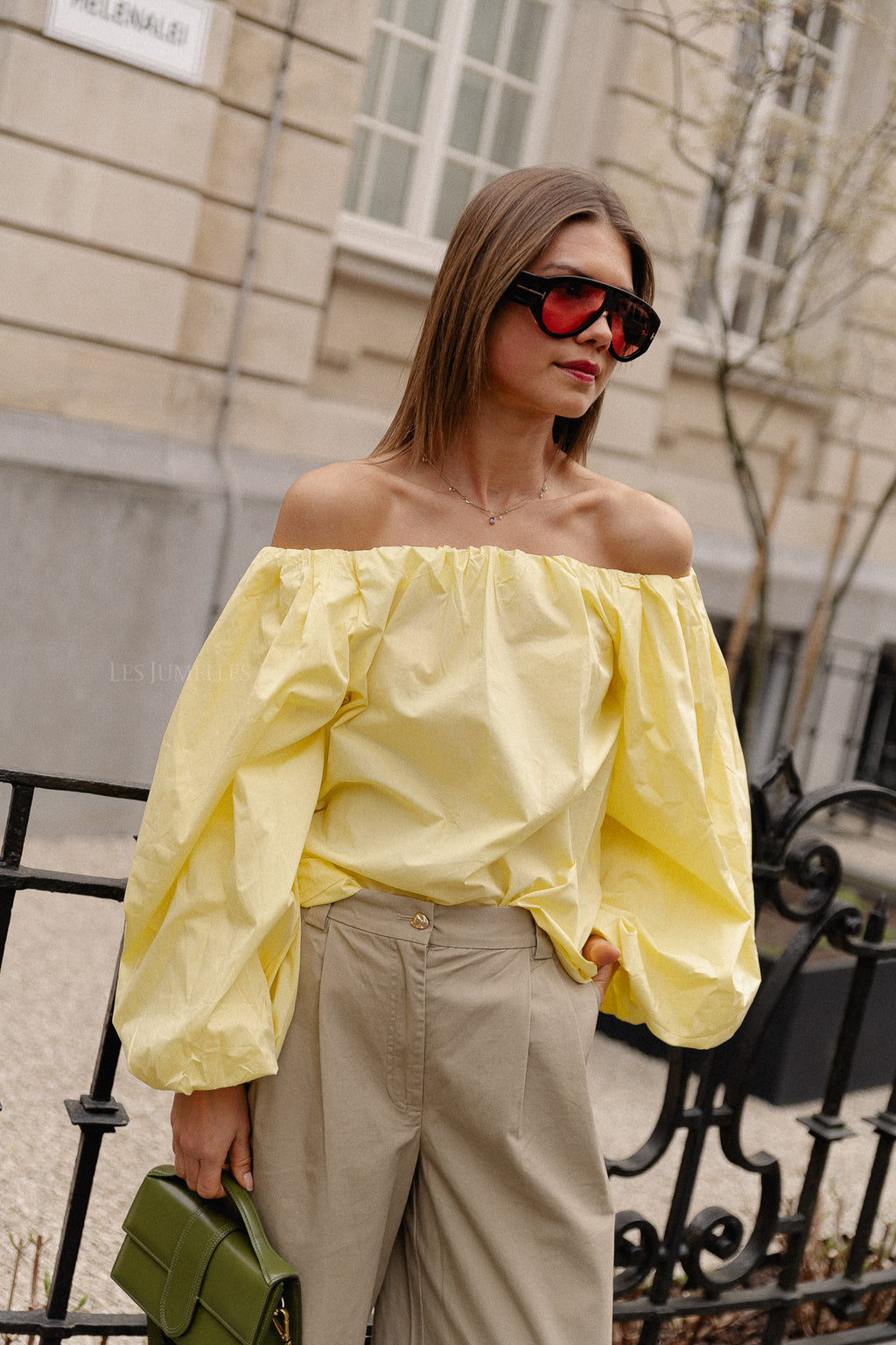 Fran off shoulder blouse yellow