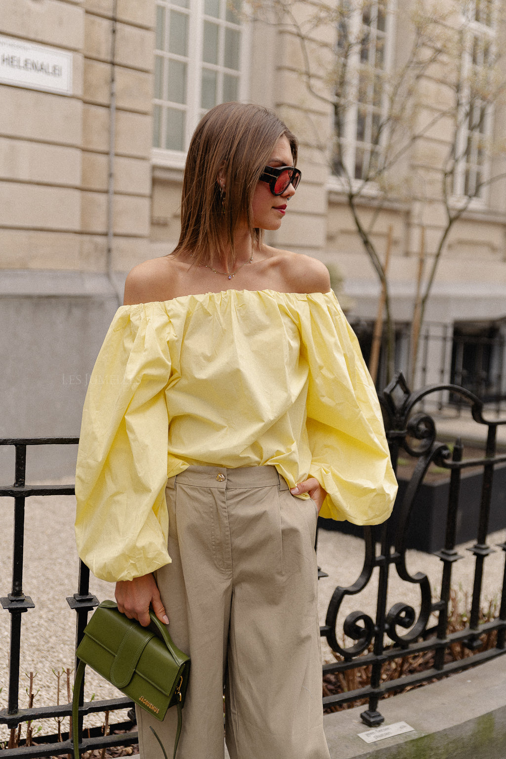 Fran off shoulder blouse yellow