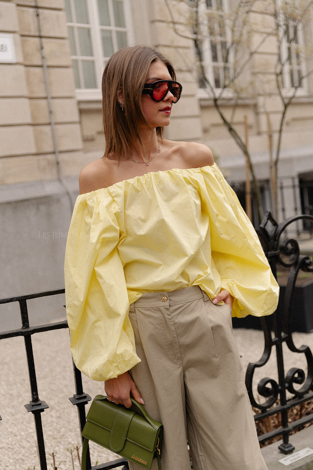 Fran off shoulder blouse yellow