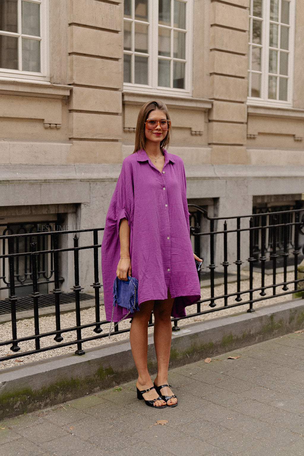 Colette tetra dress magenta