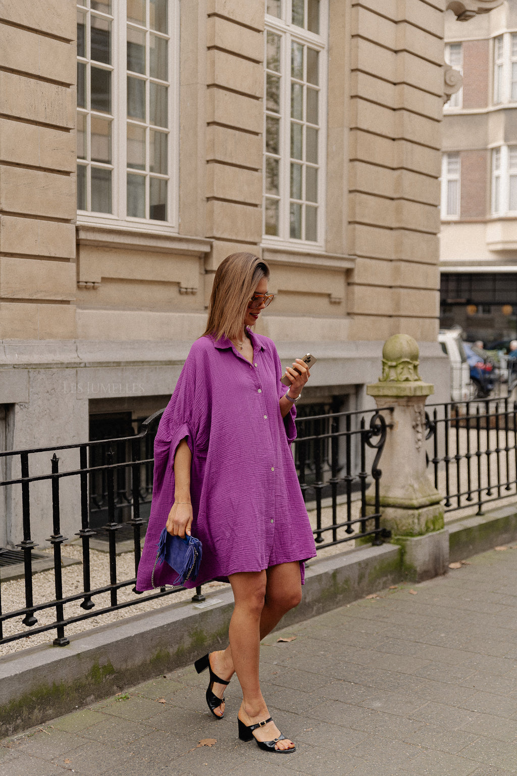 Colette tetra dress magenta
