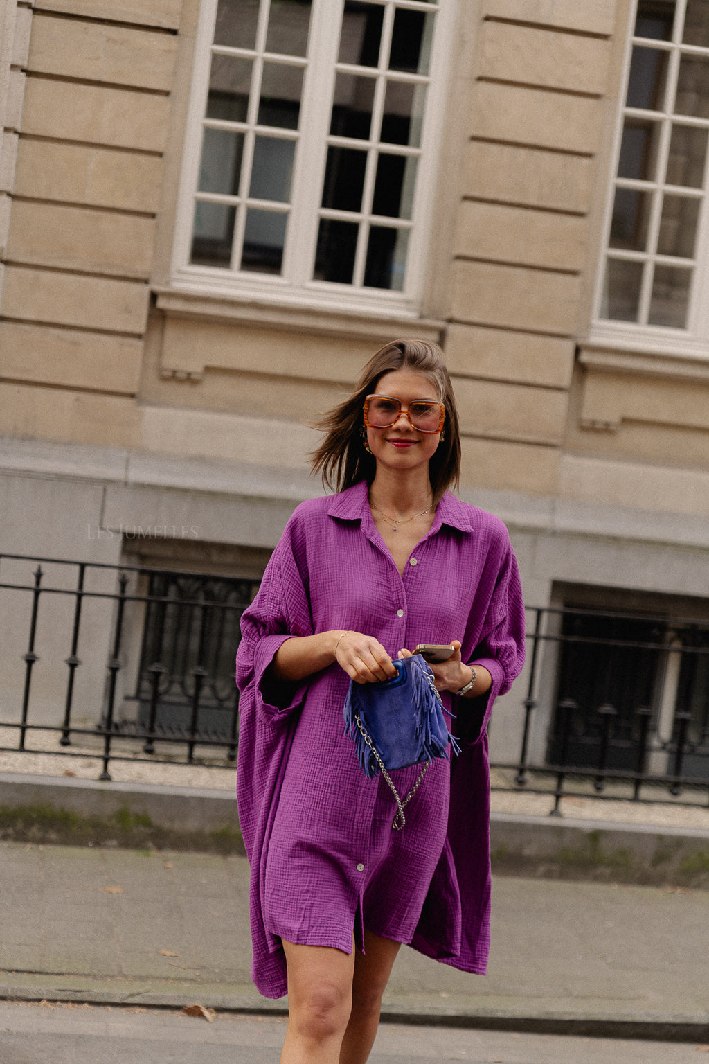 Colette tetra dress magenta