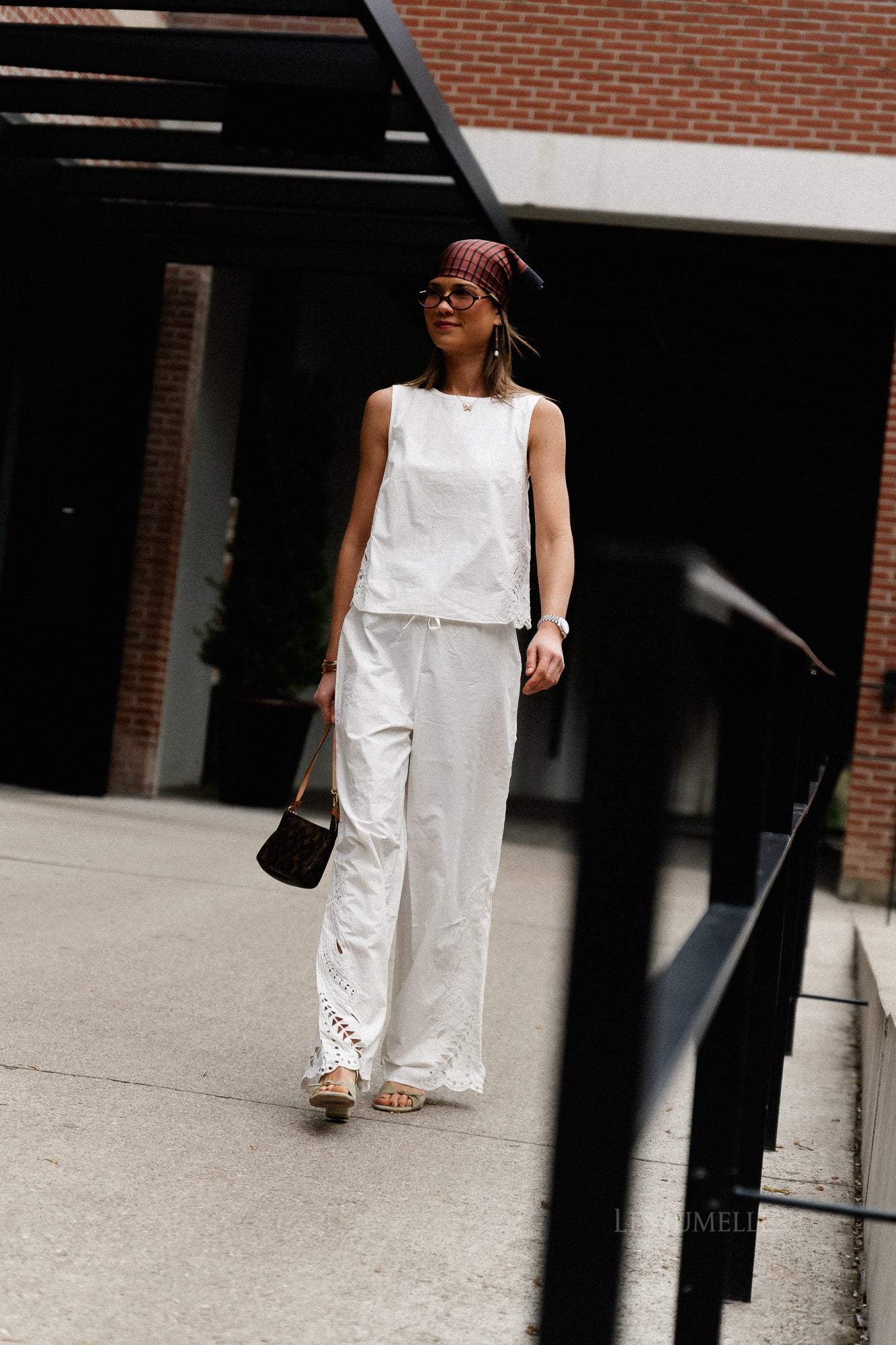 OBJMadia MW wide pant cloud dancer