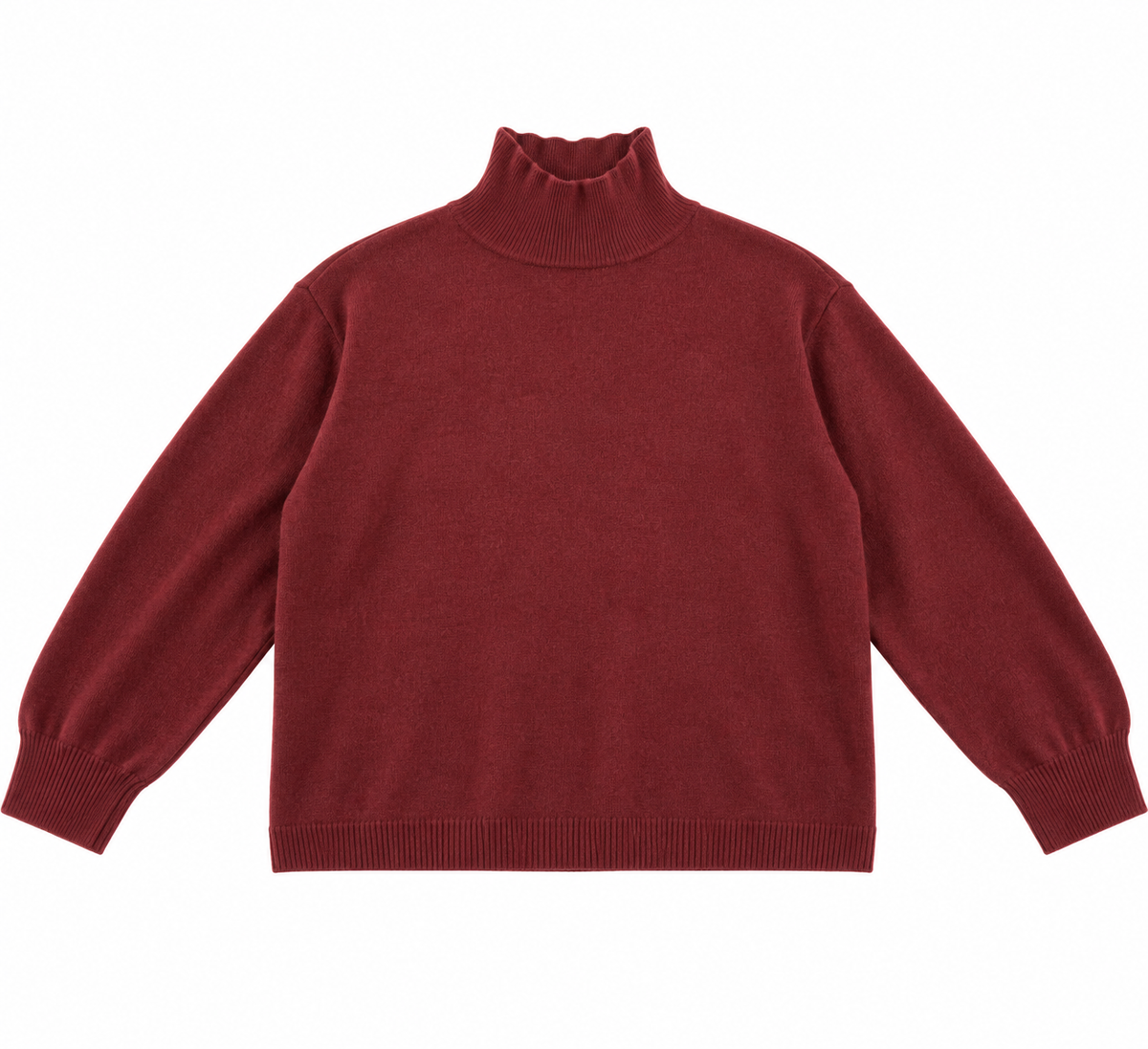 Zoey LS wool blend knitted cardigan burgundy
