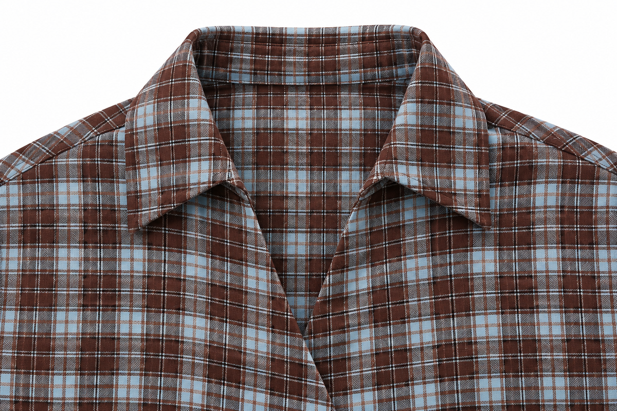 Zumera blouse blue/brown check